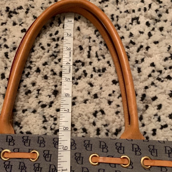 Dooney & Bourke small tote. EUC. Navy and brown. - Picture 8 of 8